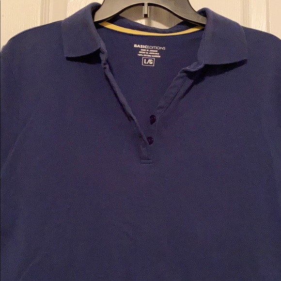 Basic Editions Women’s Polo Shirt - Large t-shirt tee shirts top tops summer - Picture 2 of 4